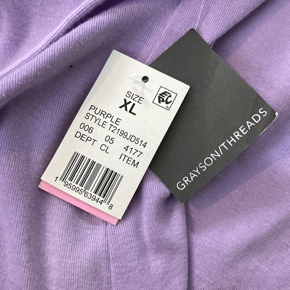 Grayson Threads Size XL (juniors) Lavender Lounge Dress Flaw NWT - Picture 8 of 9